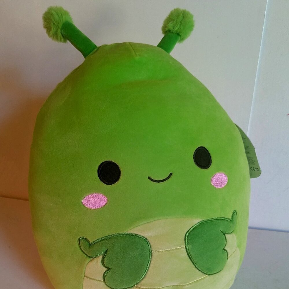 NWT 12" Trenton Praying Mantis Squishmallows Green Wings Plush Christmas Gift